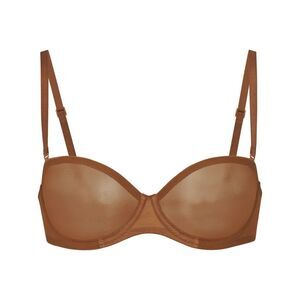 SKIMS Ultra‎ Fine Mesh Multiway Strapless Bronze Bra NWT 44C